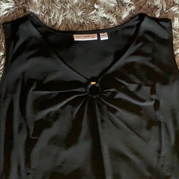 🌼FOR BUNDLE ONLY🌼Susan Graver Black Blouse - Picture 2 of 7